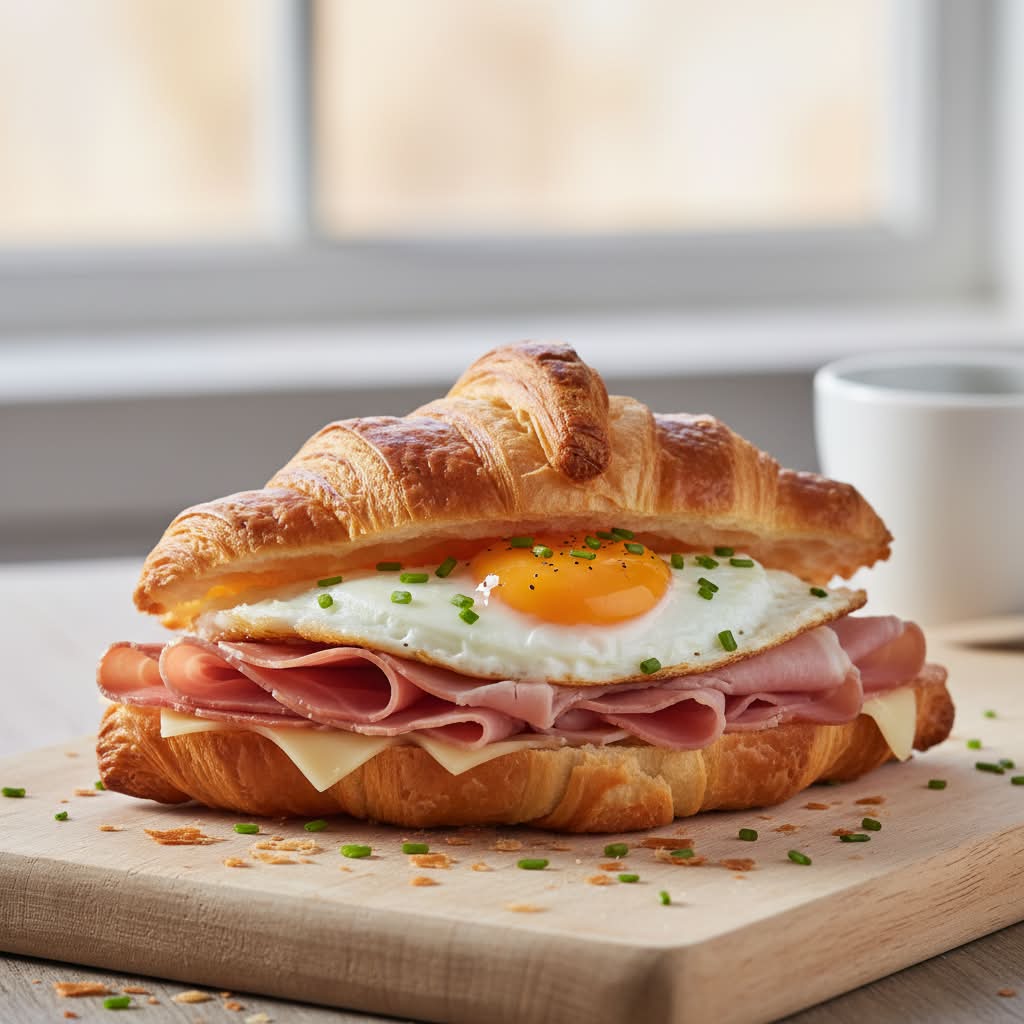 Ham, Egg & Cheese Croissant