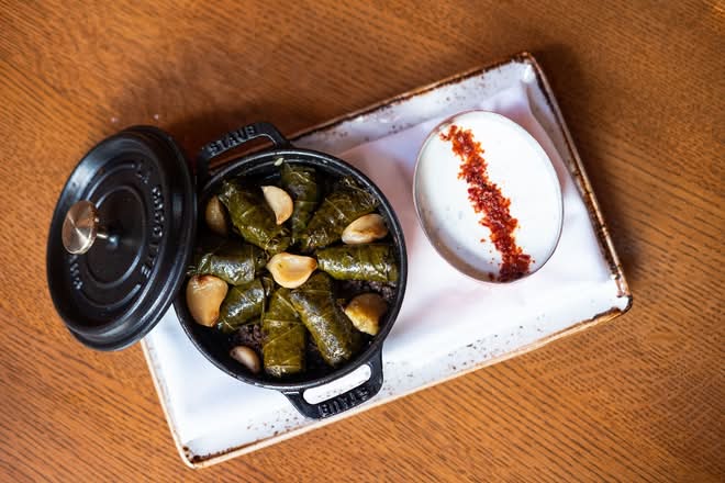 Lamb  Stuffed Grape Leaves