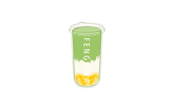 Mango Matcha Latte
