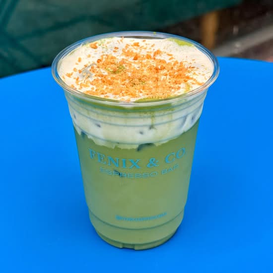Mango Sticky Matcha Latte