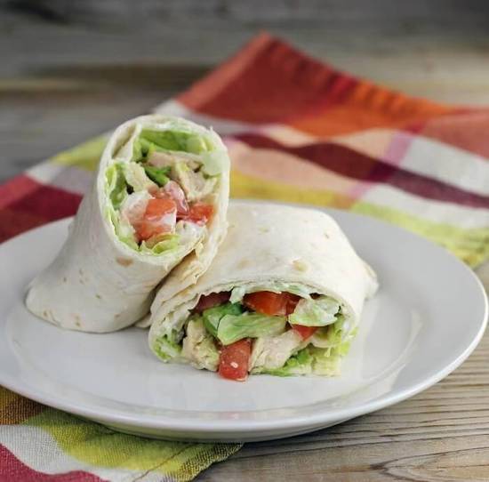 Chicken Caesar wrap