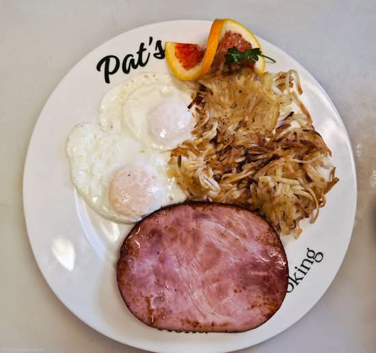4. Ham Steak & Eggs