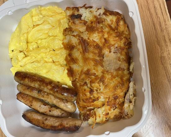 2 Eggs and Sausage Link