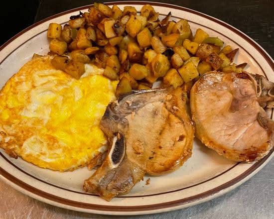 3 Eggs and Two Pork Chops