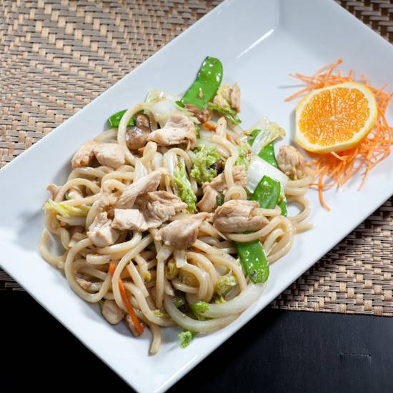 Udon Stir-Fried with Vegetables Noodle
