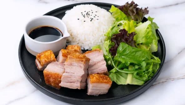 Khao Moo Krob (Crispy Pork Belly)