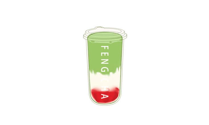 Strawberry Matcha Latte
