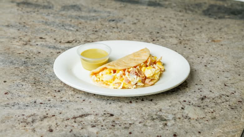 Taco Huevo con Jamon (1 Taco)