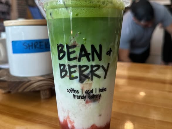 Strawberry Matcha Latte