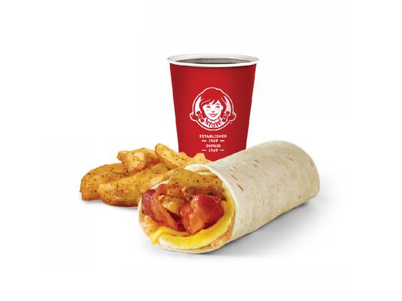 Bacon Breakfast Wrap Combo