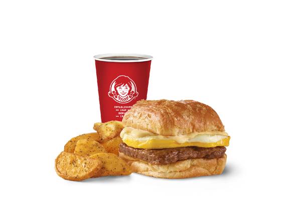 Sausage, Egg & Swiss Croissant Combo