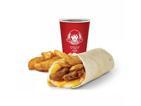 Sausage Breakfast Wrap Combo