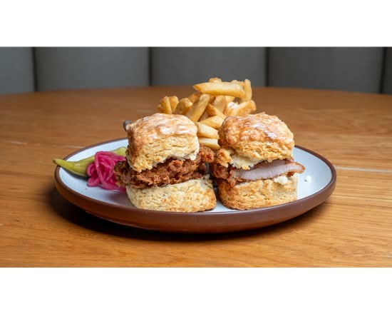 2 Crispy Chicken Biscuits Sliders Combo