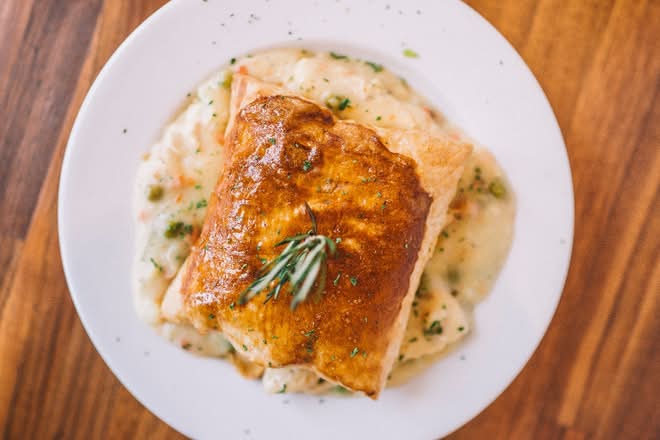 Puffed Chicken Pot Pie