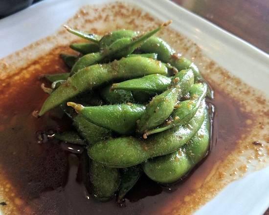 Spicy Garlic Edamame