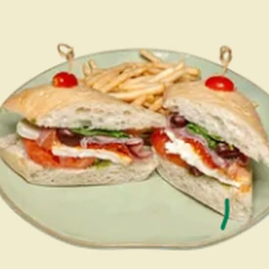 Prosciutto & Mozzarella Sandwich & Side Order