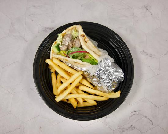 Beef Wrap with Fries
