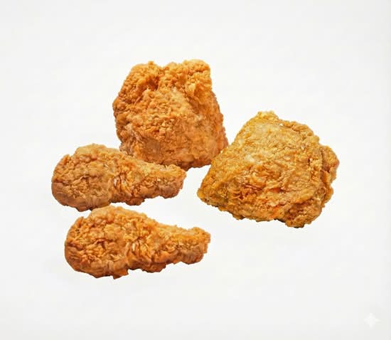 3 PC Chicken & two rolls