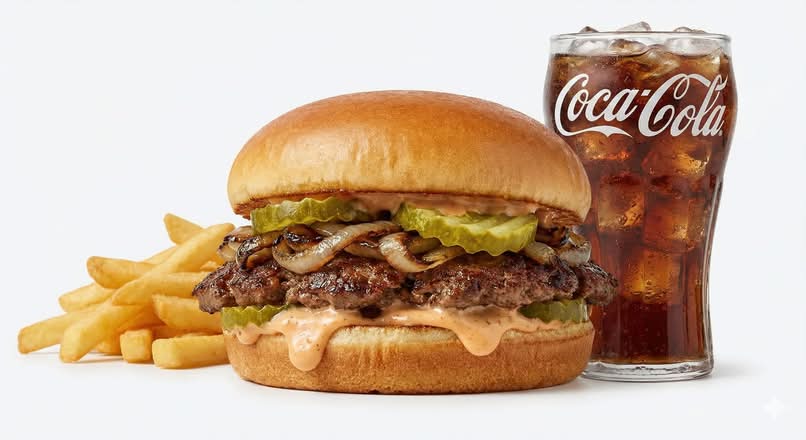 Triple Smash Burger Combo