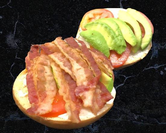 Bacon, Avocado, and Tomato Bagel