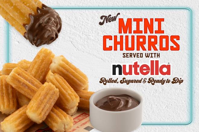 Mini Churros With Nutella