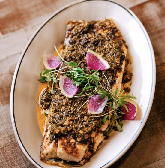 Halfshell Grilled Redfish