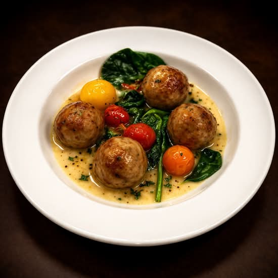 Chicken Francese Meatballs