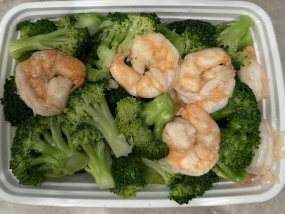（H) Steamed Shrimp