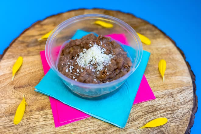 Refried pinto beans
