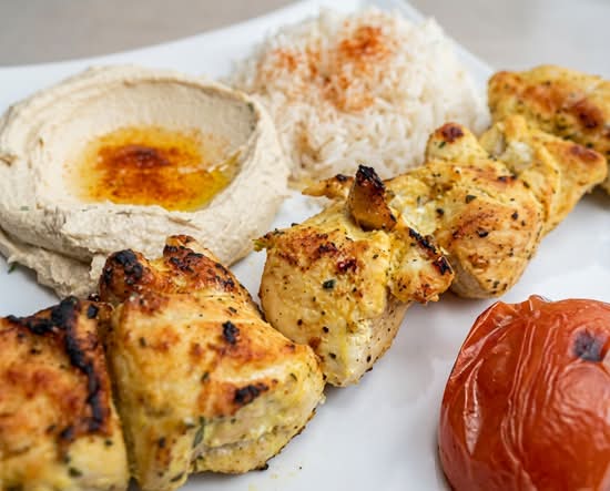 Chicken Kabob + Yogurt Cucumber