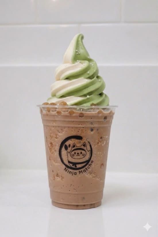 Hojicha Blended Float