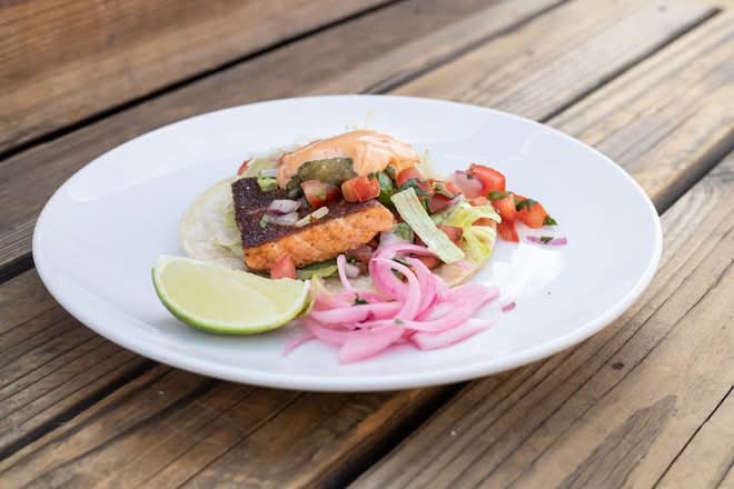 Blackened Salmon Taco