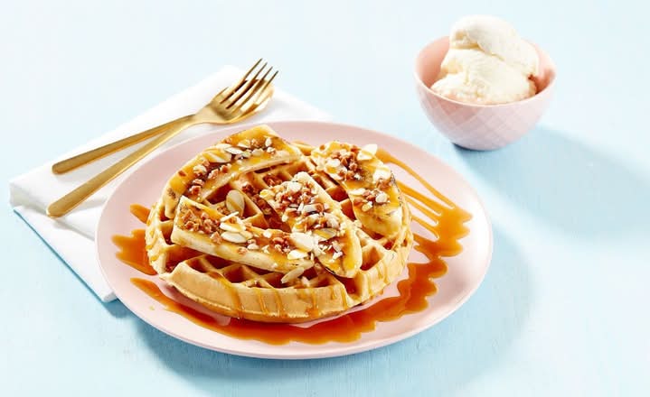 Banoffee Brulee Waffle