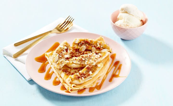Banoffee Brulee Crepe