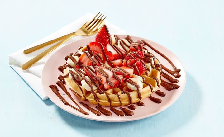 Strawberry & Banana Waffle