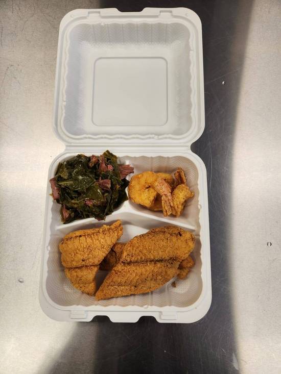 Catfish, Shrimp/Scallops, Side