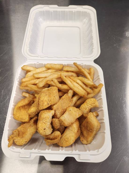Catfish Nuggets with Fries