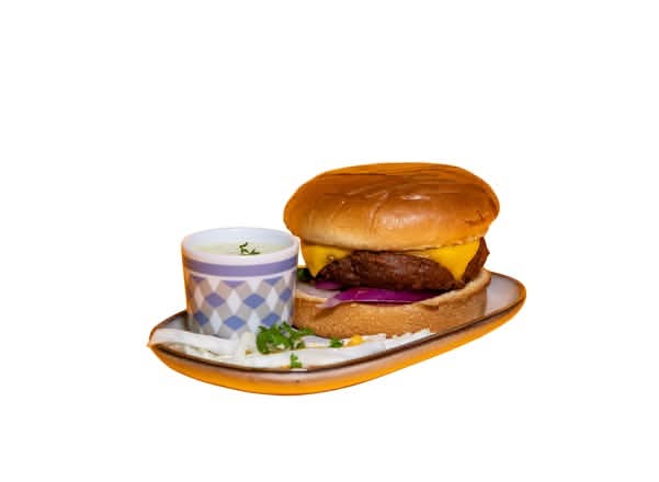 Mediterranean Style Lamb Burger