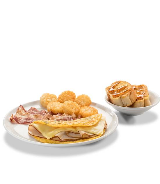 Mega Desayuno (Omelet con Pavo)