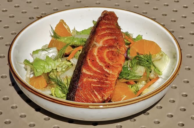Summer Skandi Salmon Salad ( Gluten free)