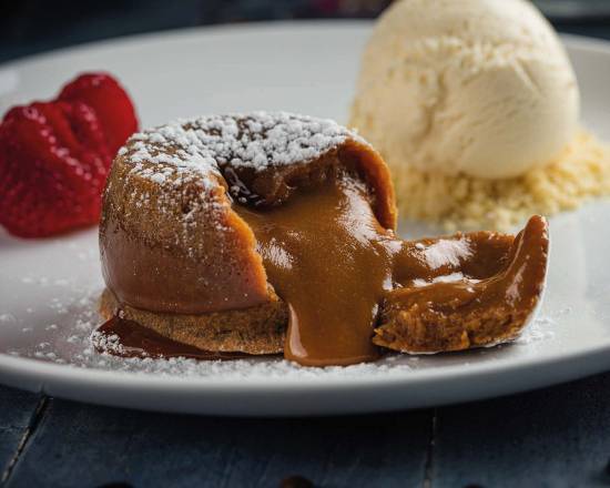 Volcán dulce de leche