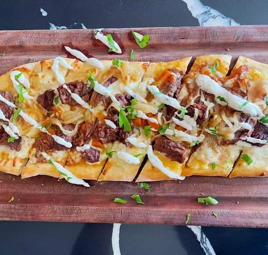 Short Rib Mashed Potato Flatbread