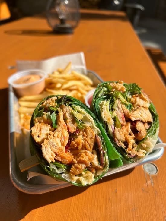 Buffalo Chicken Caesar Wrap