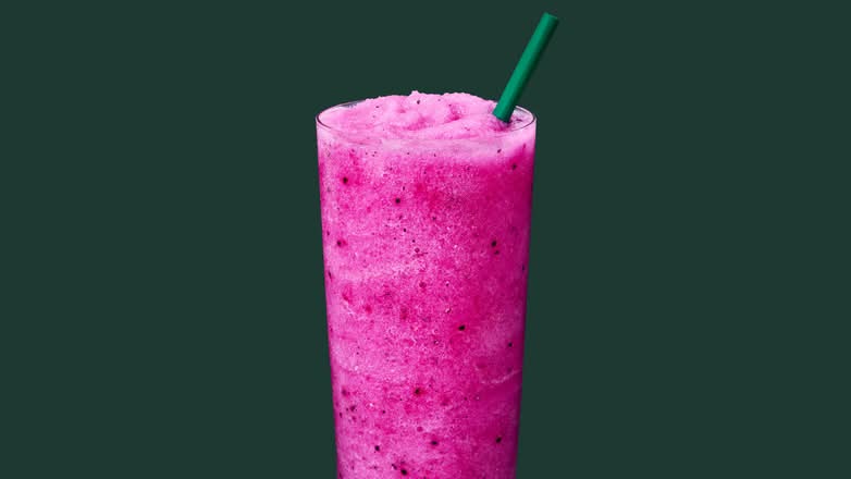 Blended Mango Dragonfruit Lemonade Refresher