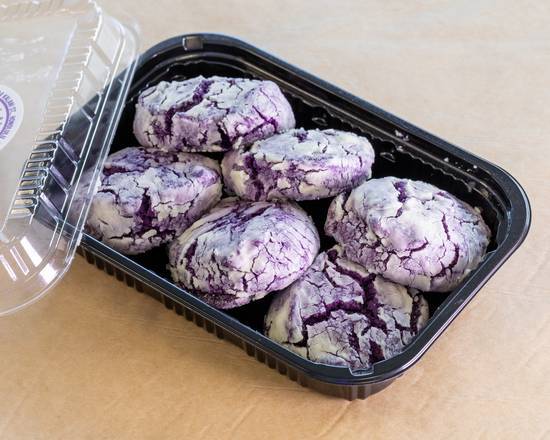 Ube Crinkle Cookies