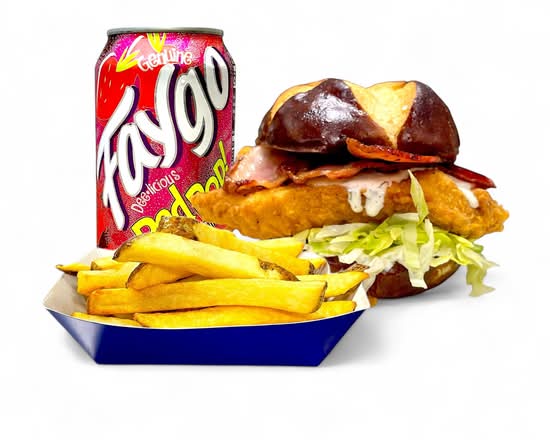 Pretzel Bun Chicken Sandwich Combo