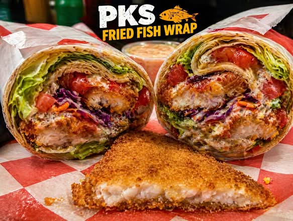 Fried Fish Wrap