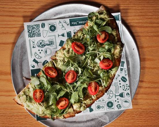 Avocado Mash Flatbread (GF + Vegetarian)