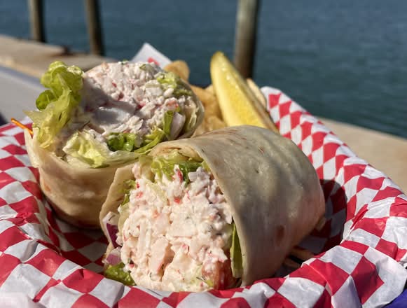 Seafood Salad Wrap