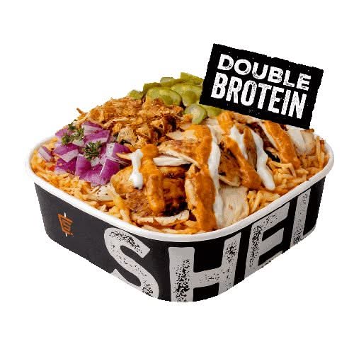 DOUBLE BROTEIN Crisby Butter Chicken Bowl